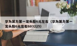 华为算力第一龙头股6元左右（华为算力第一龙头股6元左右603225）