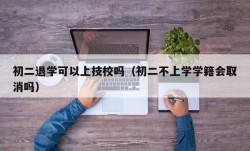 初二退学可以上技校吗（初二不上学学籍会取消吗）