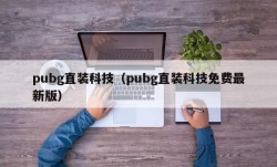 pubg直装科技（pubg直装科技免费最新版）