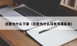 迅雷为什么下架（迅雷为什么没有发展起来）