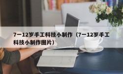 7一12岁手工科技小制作（7一12岁手工科技小制作图片）