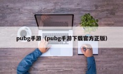 pubg手游（pubg手游下载官方正版）