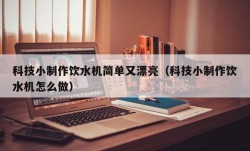 科技小制作饮水机简单又漂亮（科技小制作饮水机怎么做）