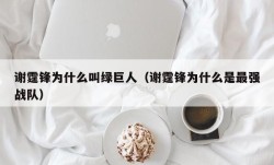 谢霆锋为什么叫绿巨人（谢霆锋为什么是最强战队）