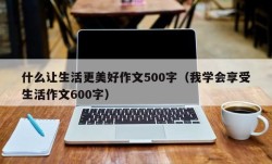 什么让生活更美好作文500字（我学会享受生活作文600字）