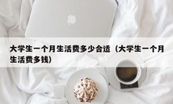 大学生一个月生活费多少合适（大学生一个月生活费多钱）