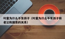 叶童为什么不生孩子（叶童为什么不生孩子和老公陈国熹的关系）