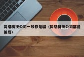 网络科技公司一般都是骗（网络科技公司都是骗局）