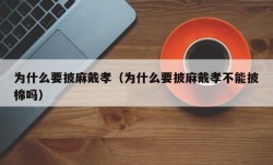 为什么要披麻戴孝（为什么要披麻戴孝不能披棉吗）