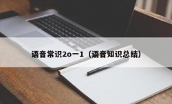 语音常识2o一1（语音知识总结）