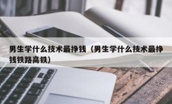 男生学什么技术最挣钱（男生学什么技术最挣钱铁路高铁）