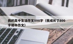 我的高中生活作文800字（我成长了800字初中作文）