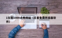 1元充1000点券网站（王者免费开挂器软件）