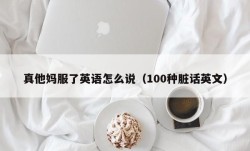 真他妈服了英语怎么说（100种脏话英文）