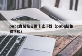 pubg直装挂无需卡密下载（pubg挂免费下载）