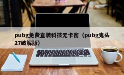 pubg免费直装科技无卡密（pubg鬼头27破解版）