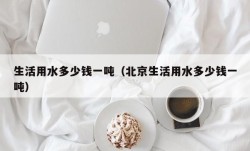 生活用水多少钱一吨（北京生活用水多少钱一吨）